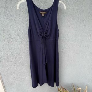 Tommy Bahama navy blue empire waist dress. Size medium. Rope detail.